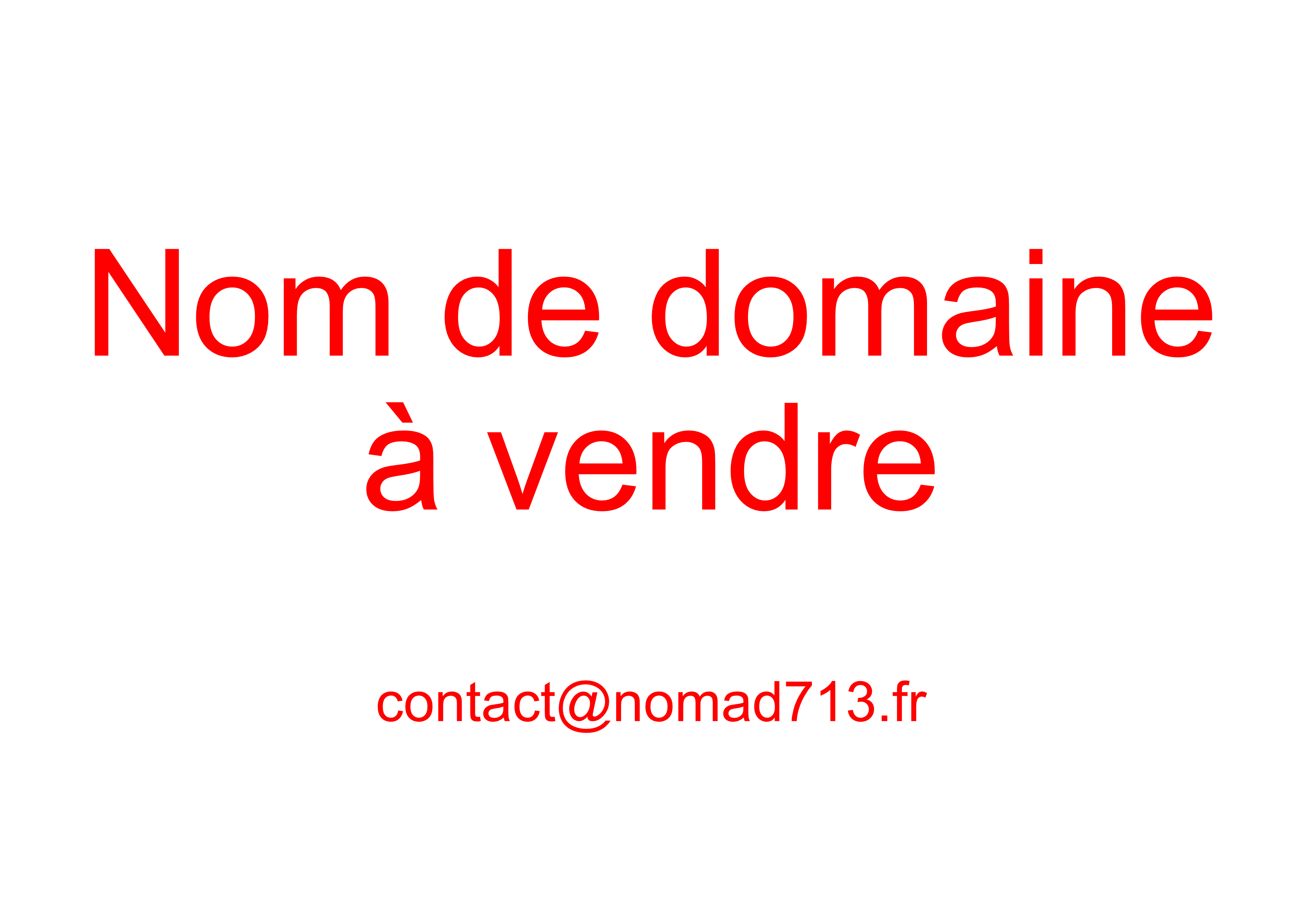 Nom de domaine à vendre